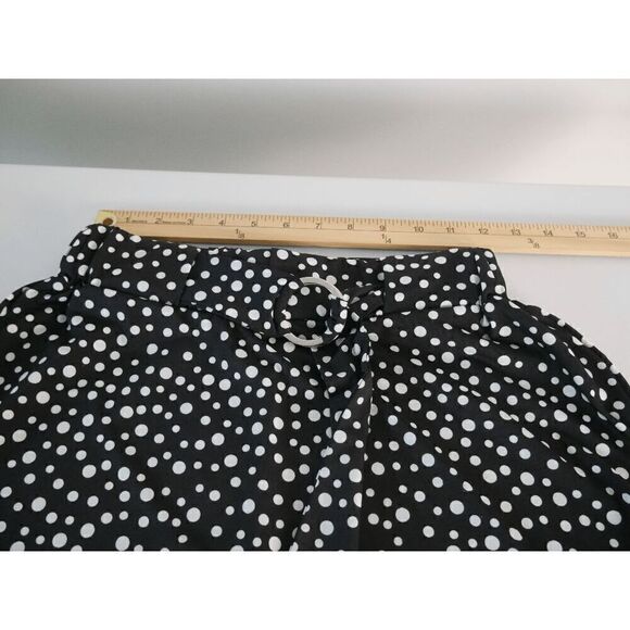 NY Collection Petite Printed Belted Maxi Polka Dots Skirt PS - Picture 5 of 9